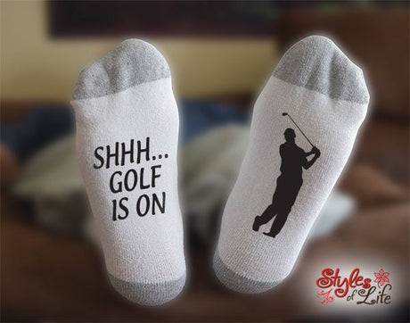 Shhh... Golf Is On Socks