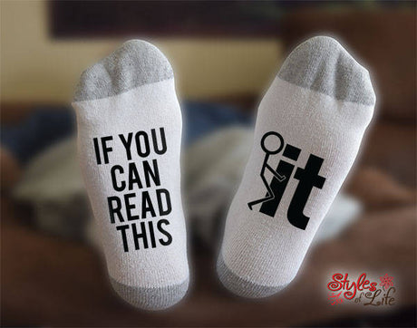 F It Socks, If You Can Read This, Gift For Him, Gift For Her