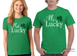 Women's St. Patricks Day Shirt, Mr. and Mrs. Lucky, Couples Shirts, Irish Shirt, Shamrock, Green Shirt, Irish Tee, Funny