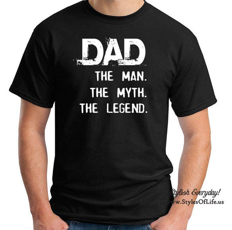 Dad The Man The Myth Shirt Funny Father T-shirt Gift For Daddy T-Shirt