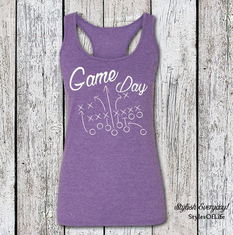 Women's Tank Top, Game Day, Football, Tank Top, Gift For Her, Football Shirt, Mothers Day Gift, Game Day 2
