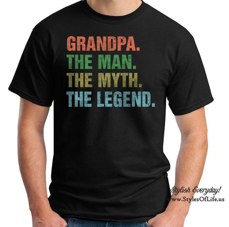 Grandpa The Man The Myth The Legend, T-Shirt, Funny Shirt, Gift For Grandpa, Fathers Day Shirt