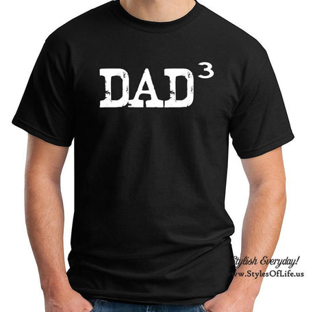 Custom Dad 3 Shirt, Funny Shirt, Dad Cubed, Dad Of 3, Gift For Husband, Gift For Him, Fathers Day Gift, Dad Gift