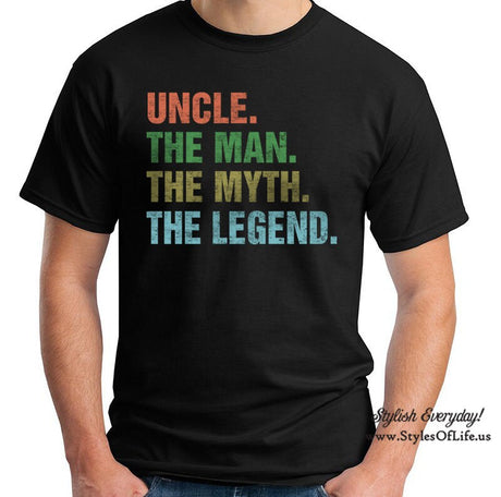 Uncle The Man The Myth The Legend, T-Shirt, Funny T-shirt, Gift For Uncle, Fathers Day Shirt