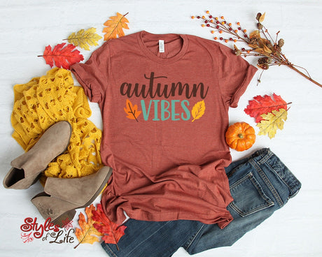 Autumn Vibes, Womens, Ladies, Shirt, Bella Canvas, Fall Collection, Fall Vibes