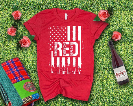 RED Remember Everyone Deployed Shirt, Military Shirt, 4th Of July, Independence Shirt