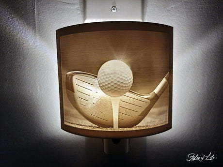 Golf, Lithophane Night Light, Mothers day, Father’s Day, Gift For Golfer, Golf Ball On Tee