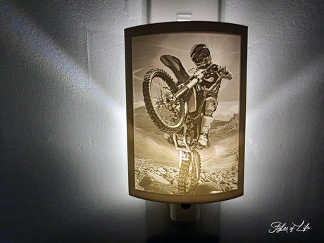 Dirt Bike Motorcycle, Lithophane Night Light, Mothers day, Father’s Day, Gift For Biker