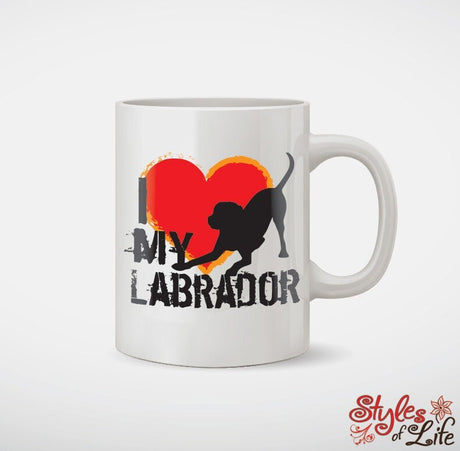 I Love My Labrador Retriever Dog Coffee Mug