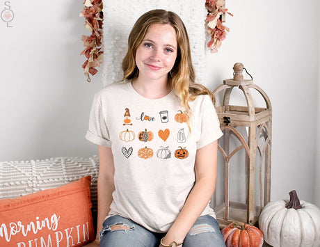 Pumpkin T-Shirt, Halloween, Womens, Ladies, Shirt, Bella Canvas, Fall Collection, Cute Fall Shirt