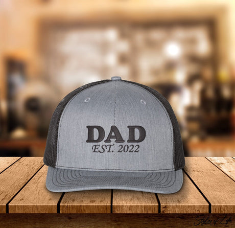 Custom Date, Dad Established, Embroidery, Hat, Cap, Richardson 112, Fathers Day Gift, Christmas Day, Gift for Him