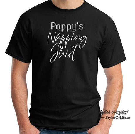Poppy's Napping Shirt, Gift for poppy, Gift for him