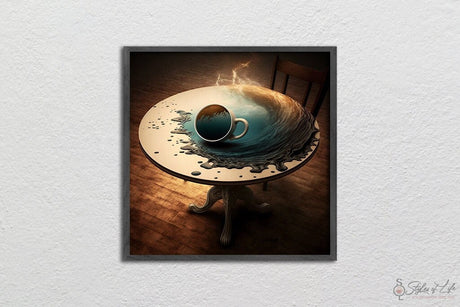 Coffee Table, Morning Coffee Cup, Wall Decor, Poster, Fine Art