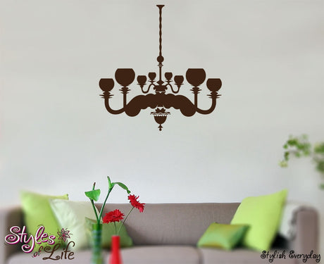 Chandelier Wall Decor Wall Words Decal