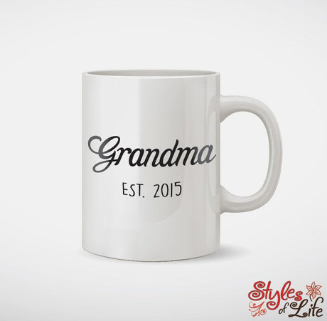 Grandma Established Custom Coffee Mug