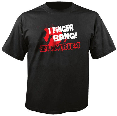 Funny Zombie Shirt, I Finger Bang Zombies Tshirt, Bloody Zombie