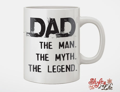 Dad The Man The Myth The Legend Fathers Day Gift Coffee Mug