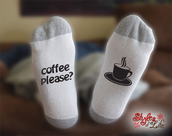 Coffee Please Coffee Mug Socks