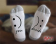 Happy Sad Socks, You Decide, Funny Socks, Gift For Her, Socks For Her