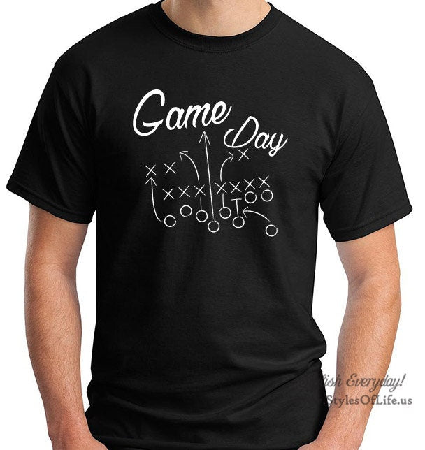 Mens Shirt, Game Day, Football, Silhouettes, Grunge, Watching The Game, Game Day 2