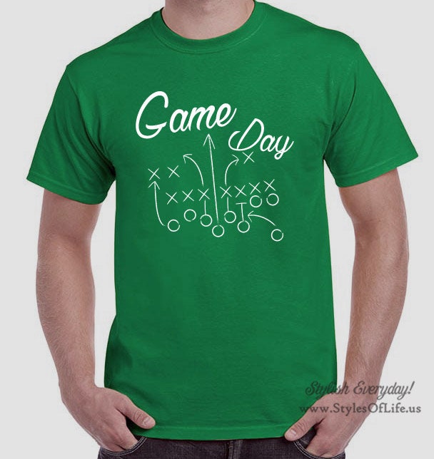 Mens Shirt, Game Day, Football, Silhouettes, Grunge, Watching The Game, Game Day 2