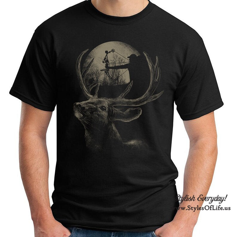 Bow Hunting Shirt, Whitetail Deer, Antler, Rack, Hunters Shirt