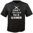 Gamer Shirt, Can't Keep Calm I'm a Gamer Tshirt, Xbox, Playstation, PC